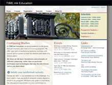 Tablet Screenshot of edu.time.mk